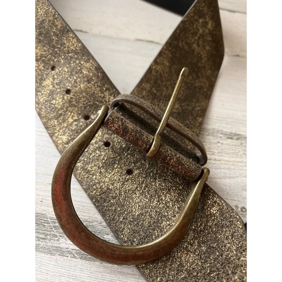 Anne Klein black and gold tone and Chico’s gold iridescent gold tone belt - Picture 2 of 10